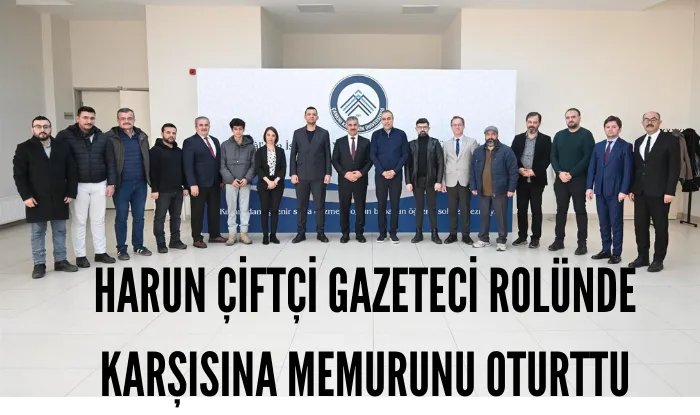 HARUN ÇİFTÇİ GAZETECİ ROLÜNDE KARŞISINA MEMURUNU OTURTTU