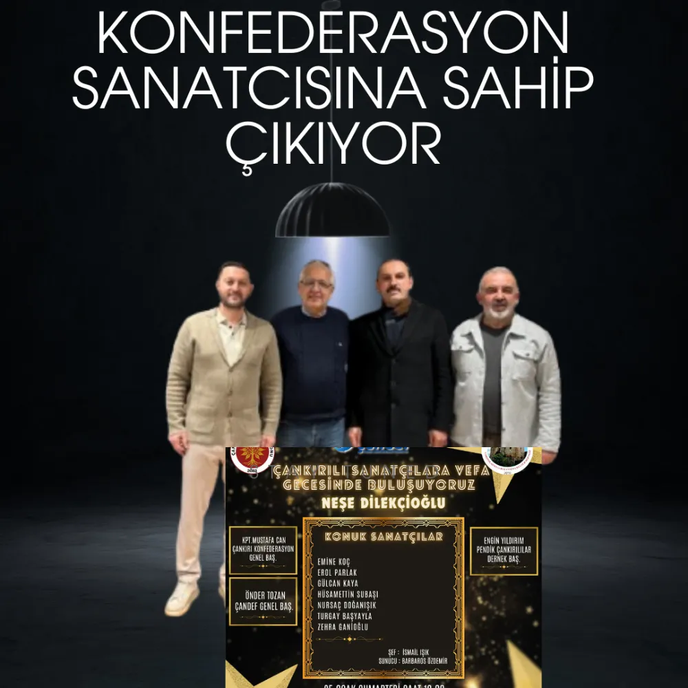 KONFEDERASYON SANATCISINA SAHİP ÇIKIYOR