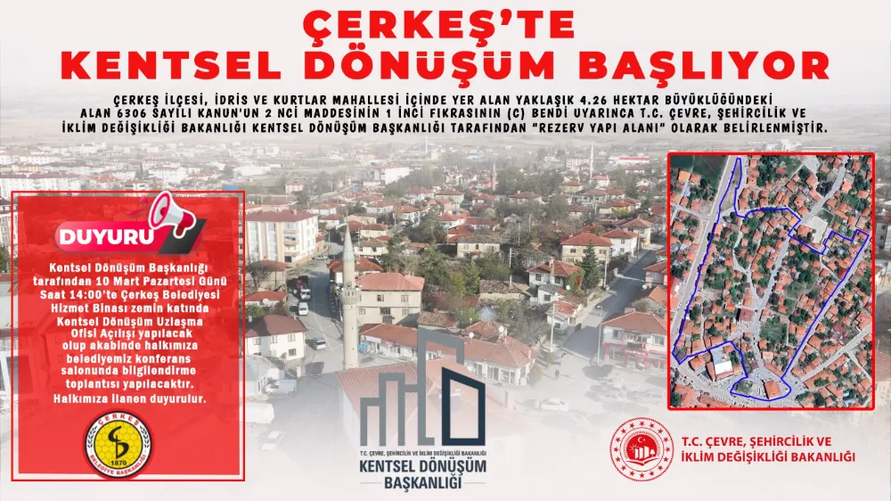 ÇERKEŞTE 2 DEĞİŞİM BAŞLIYOR